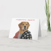 DR147 Carte d'anniversaire Golden retriever (Dos)