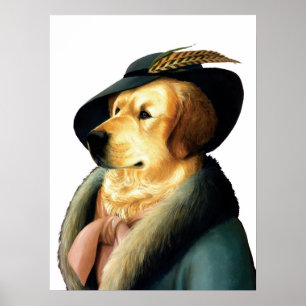 DR.035 Golden Retriever poster