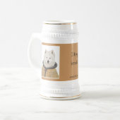 DR.156, DR.155, ik hou van mijn bier koude stein Bierpul (Voorkant links)