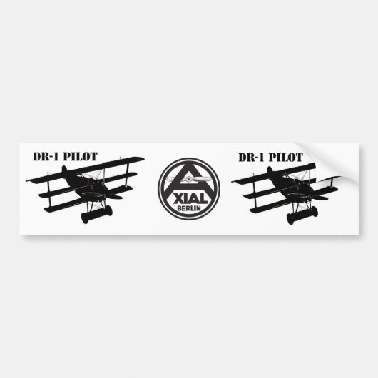 DR-1 Pilot-Bumpersticker Bumpersticker (Voorkant)