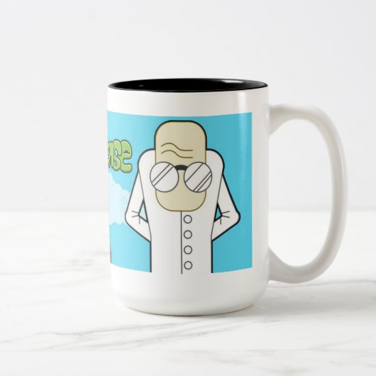 Dr. à deux tons Dinkle Mug (Droit)