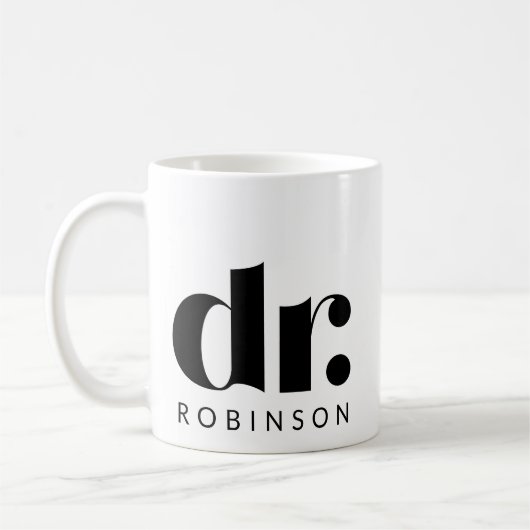 Dr. [Aangepaste naam] Koffiemok (Links)
