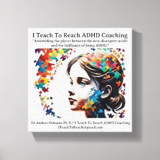 Dr. Anders Osborne Ph.D. - ADHD Coaching Canvas Afdruk