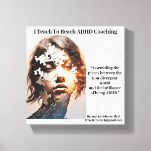 Dr. Anders Osborne Ph.D. ADHD-Poster Canvas Afdruk