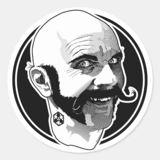 Dr. Awkward Circle Sticker