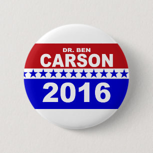 Dr. Ben Carson 2016 Ronde Button 5,7 Cm