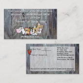 Dr. Ben Veterinarian Visitekaartje (Voorkant / Achterkant)