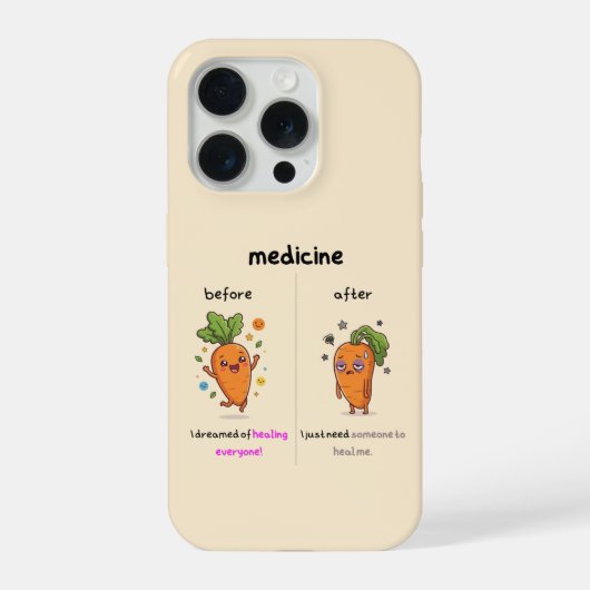 Dr. Carrot Before & After Medicine Funny Medical  (Verso)