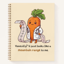  ​Dr. Carrot ECG Funny Medical spiral Notebook 