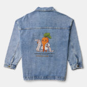 Dr. Carrot ECG Mountain Range Funny Medical Denim (Verso)
