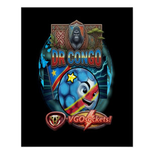 DR Congo-GBall Perfect Poster