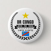 DR Congo Ronde Button 5,7 Cm (Voorkant)