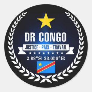 DR Congo Ronde Sticker
