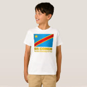 DR Congo Vlag T-shirt (Voorkant volledig)