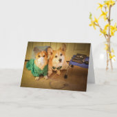 Dr. Corgi en Verpleegster voelt beter spoedig Kaart (Gele Bloem)