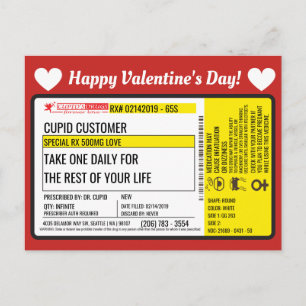 Dr Cupid's Valentijn Love Prescription Briefkaart