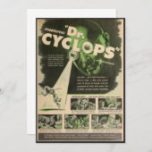 Dr. Cyclops Film Poster Kaart (Voorkant / Achterkant)