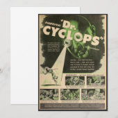 Dr. Cyclops-filmposter  Kaart (Voorkant / Achterkant)