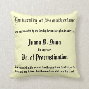 Dr. de temporisation, coussin