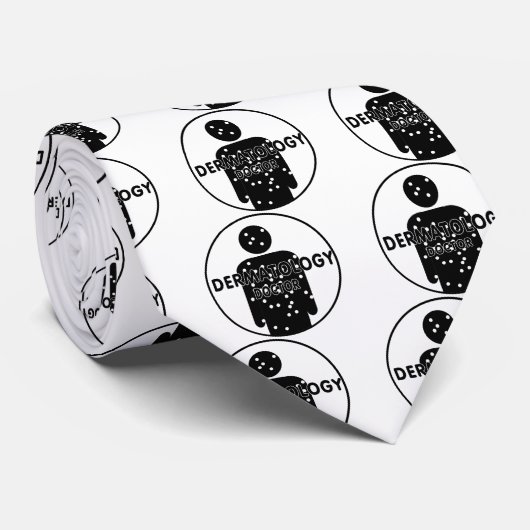 DR. DERMATOLOGY SILHOUETTE LOGO STROPDAS (Opgerold)