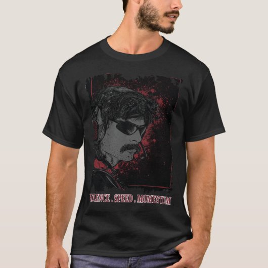 Dr. Disrespect Violence Speed Momentum Essential T T-shirt (Voorkant)