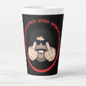 Dr. Disrespect Violence Speed Momentum T-Shirt Latte Mok (Voorkant)