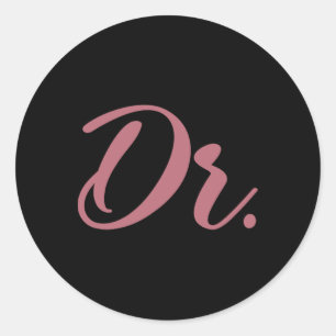 Dr. Dokter Afstuderen Medische Faculteit Vrouwen N Ronde Sticker