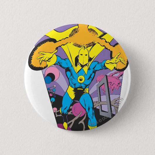 Dr. Fate Manipulates Magic Ronde Button 5,7 Cm (Voorkant)