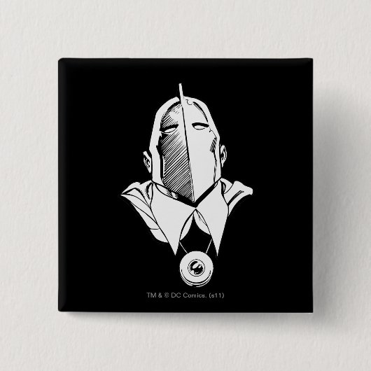 Dr. Fate-maskerandomtrekking Vierkante Button 5,1 Cm (Voorkant)