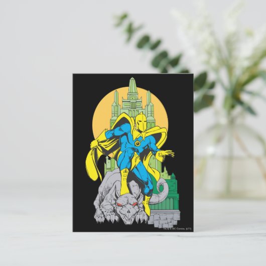 Dr. Fate & Onzichtbare Tower Briefkaart (Staand voorkant)
