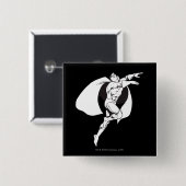 Dr. Fate Soaring Outline Vierkante Button 5,1 Cm (Voorkant /achterkant)