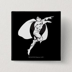 Dr. Fate Soaring Outline Vierkante Button 5,1 Cm