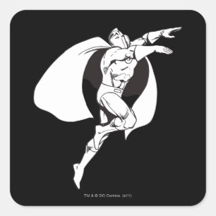 Dr. Fate Soaring Outline Vierkante Sticker