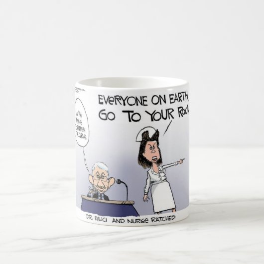 Dr Fauci Et Infirmière Ratchet Mug (Centre)
