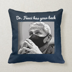 Dr. Fauci, marine/outer space, Kussen
