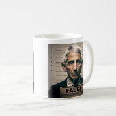 Dr. Fauci Mugshot Koffiemok (Voorkant rechts)
