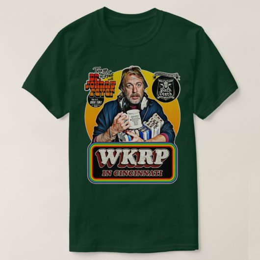 Dr. Fever bij Drive Time WKRP in Cincinnati T-shirt (Design voorkant)