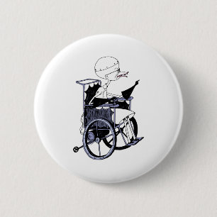 Dr Finkelstein gekke wetenschapsbaby  Ronde Button 5,7 Cm