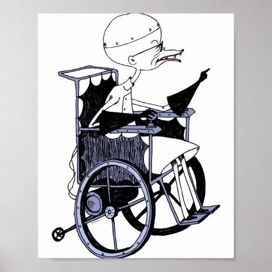 Dr Finkelstein Mad Scientist Baby Poster (Voorkant)