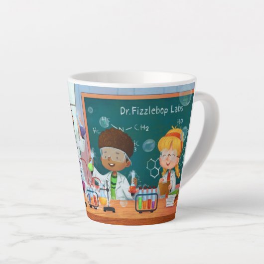 Dr. Fizzlebop Coffee Latte Mok (Rechterhoek)