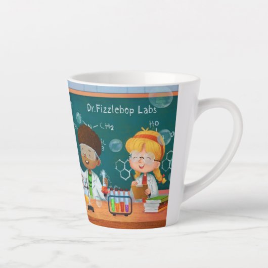 Dr. Fizzlebop Coffee Latte Mok (Rechts)