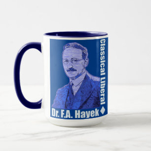 Dr. Friedrich August von Hayek Dark Blue Mok