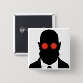 Dr. Hugo Strange Silo Vierkante Button 5,1 Cm (Voorkant /achterkant)