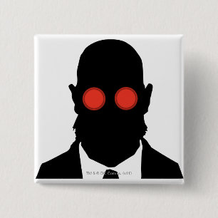 Dr. Hugo Strange Silo Vierkante Button 5,1 Cm