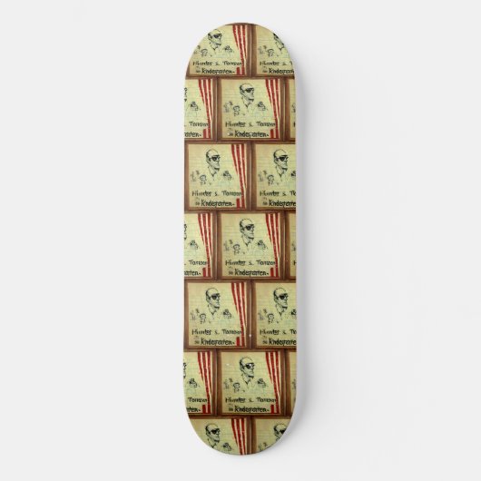 Dr Hunter S. Thompson Kindergarten Skateboard (Voorkant)