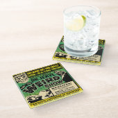  dr. Jekyl Spook Show Glazen Onderzetter (Schuin)