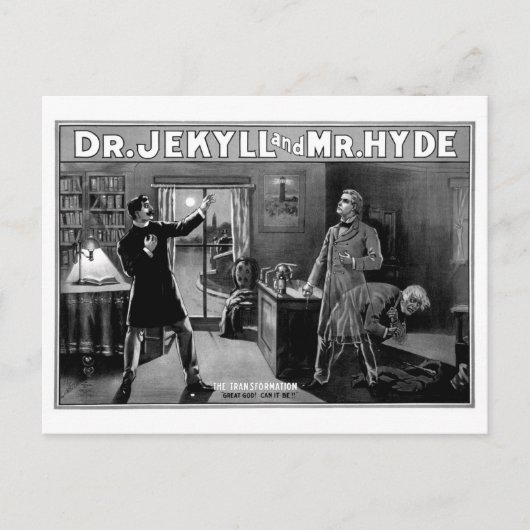 Dr. Jekyll en de heer Hyde Briefkaart (Voorkant)