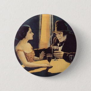 Dr. Jekyll en M. Hyde Vintage Movie Poster Ronde Button 5,7 Cm