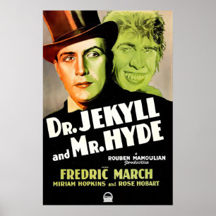 Dr. Jekyll en Mr. Hyde 1931 Film POSTER AFDRUK A1