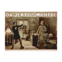 Dr. Jekyll en Mr. Hyde Vintage Illustratie 1880s
